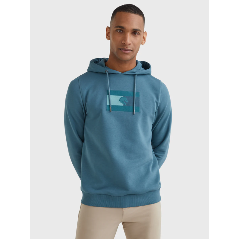 Tommy Hilfiger Men's Embroidery Style Hoody - Mercury Marine-1